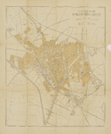 210085 Plattegrond van de stad Utrecht met weergave van de straten, bebouwing, spoorwegen en groenvoorziening.N.B. Met ...